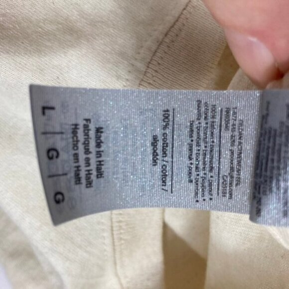 Womens But God Cotton Tee Shirt Cream‎ Black L - Picture 5 of 5